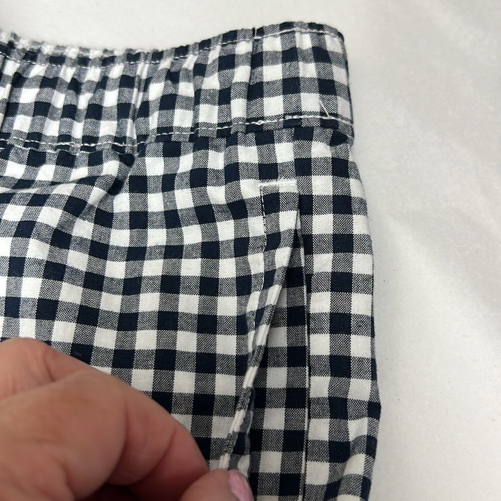 Janie and Jack 100049374 Black and white ingham Poplin Pull-On Short - Boy size - Picture 6 of 8